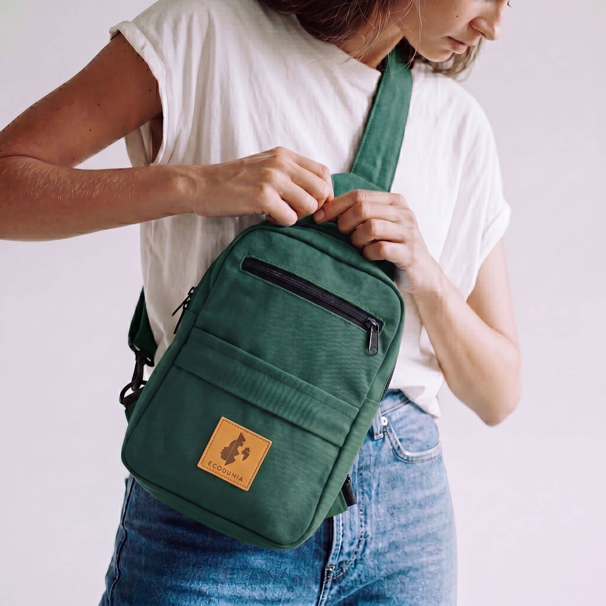 Large Canvas Crossbody Sling Bags |  Umoja