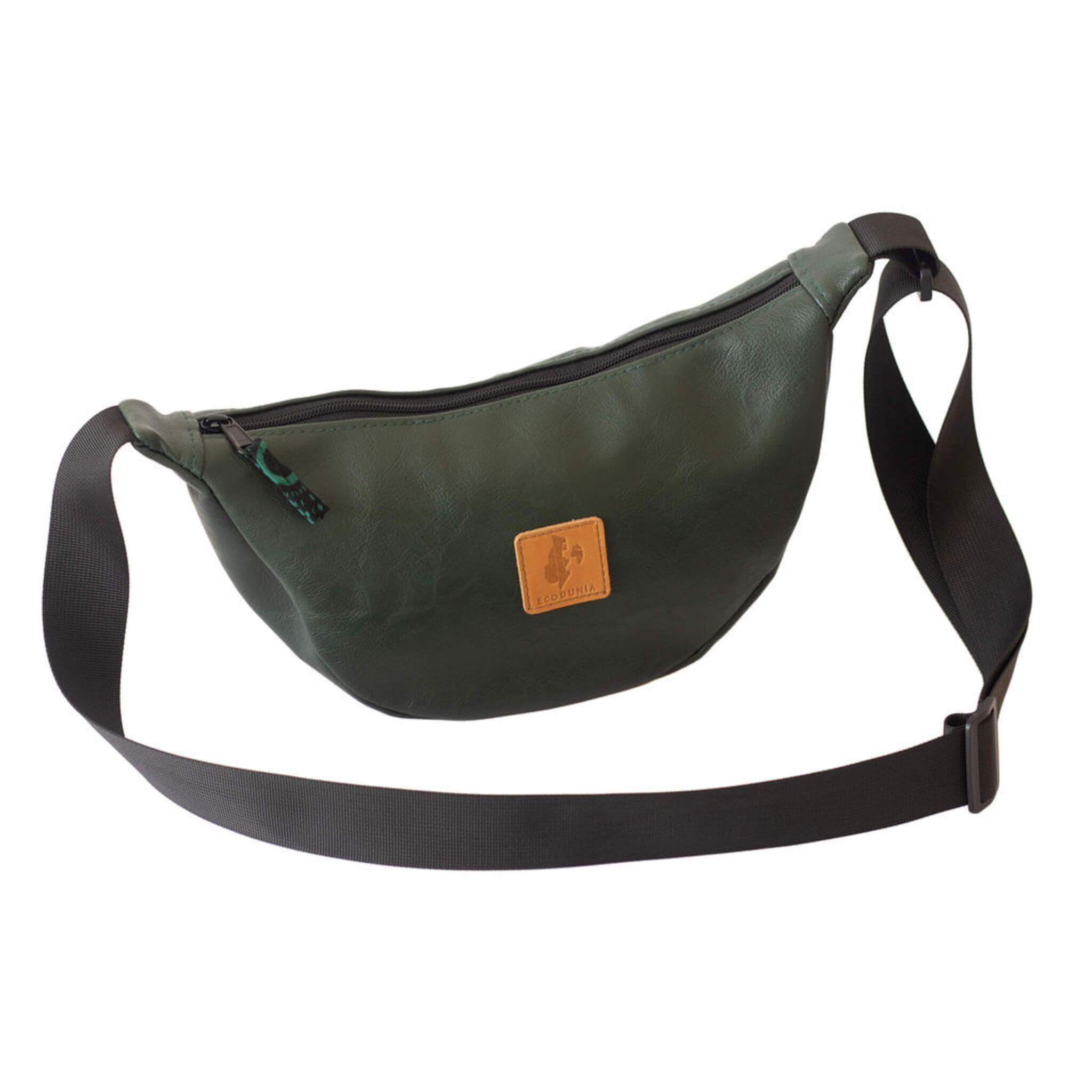 Round Mini Vegan Leather Shoulder Bag - Vegan Leather Purse