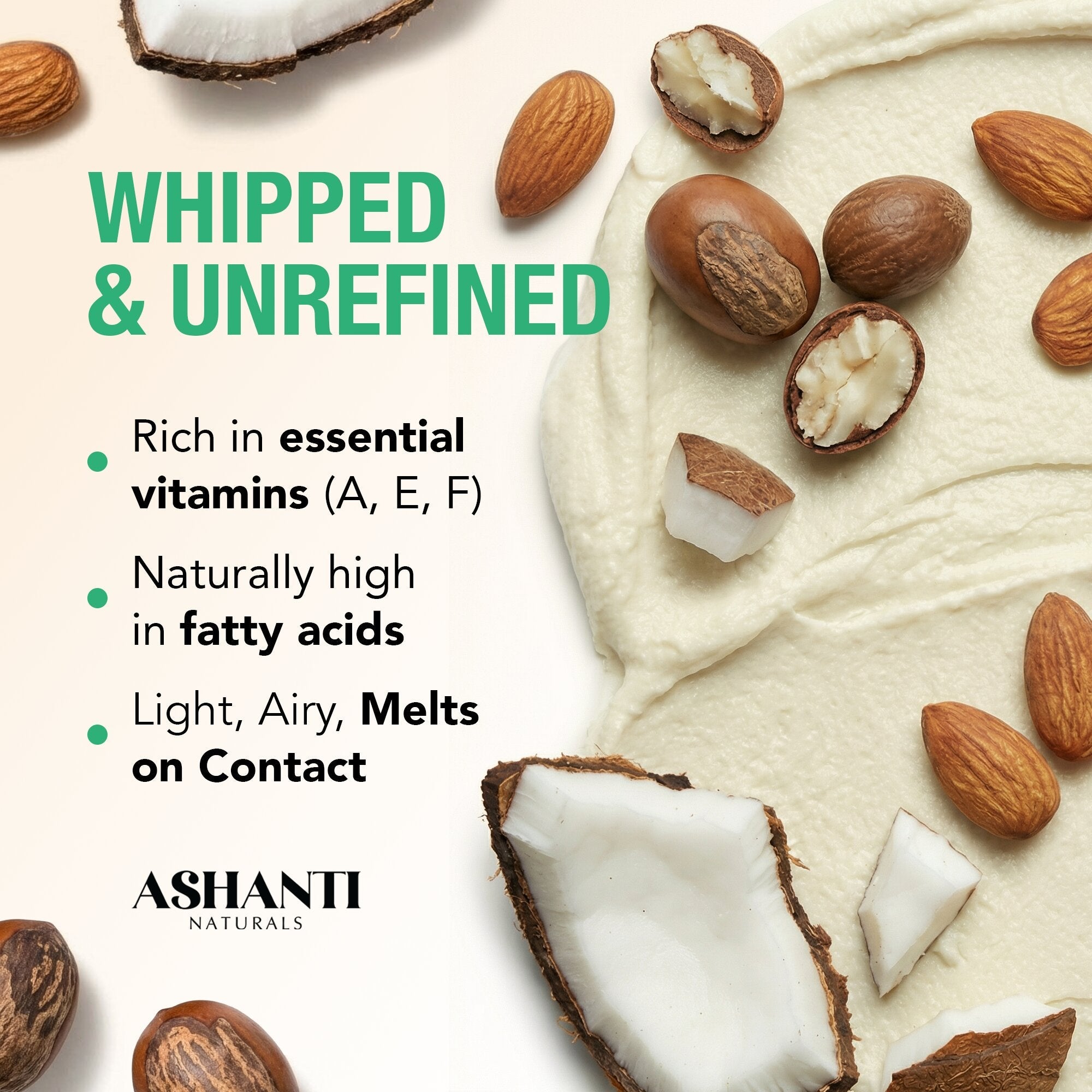 ASHANTI NATURALS Shea Souffle Fragrance Free