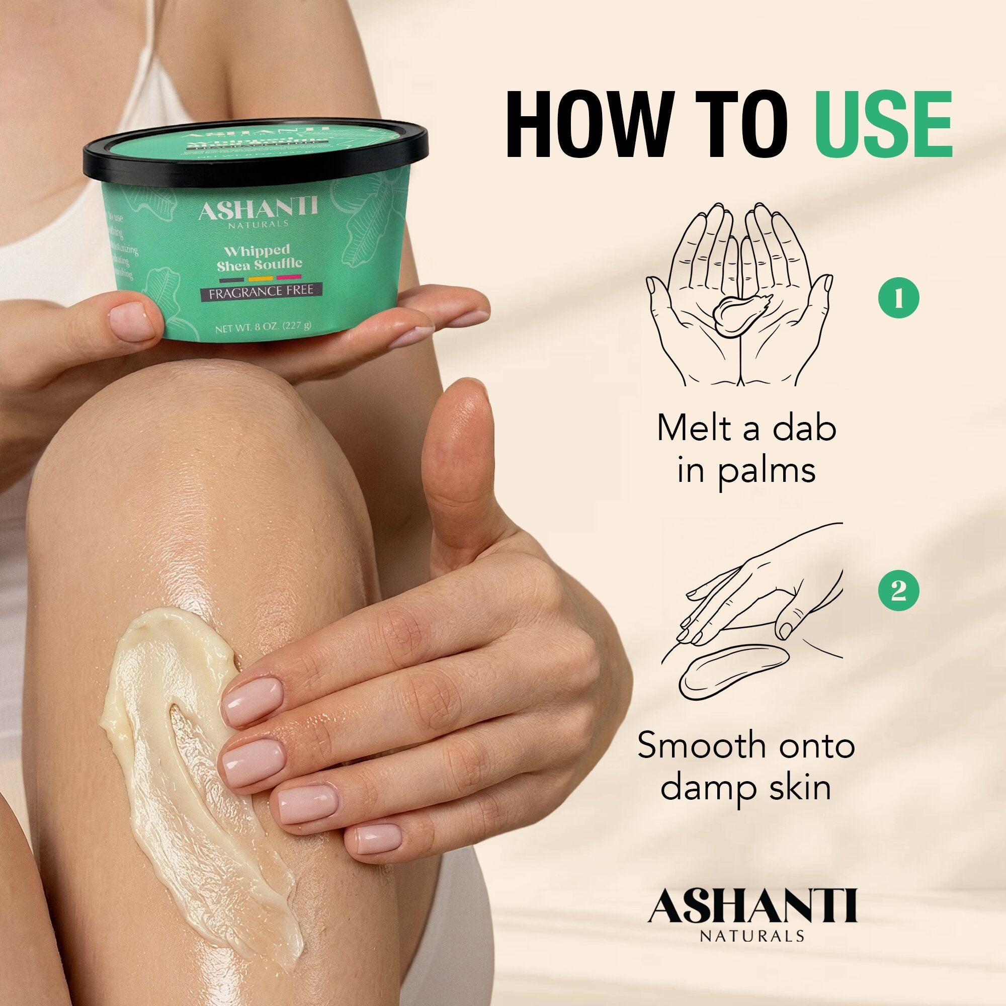 ASHANTI NATURALS Shea Souffle Fragrance Free
