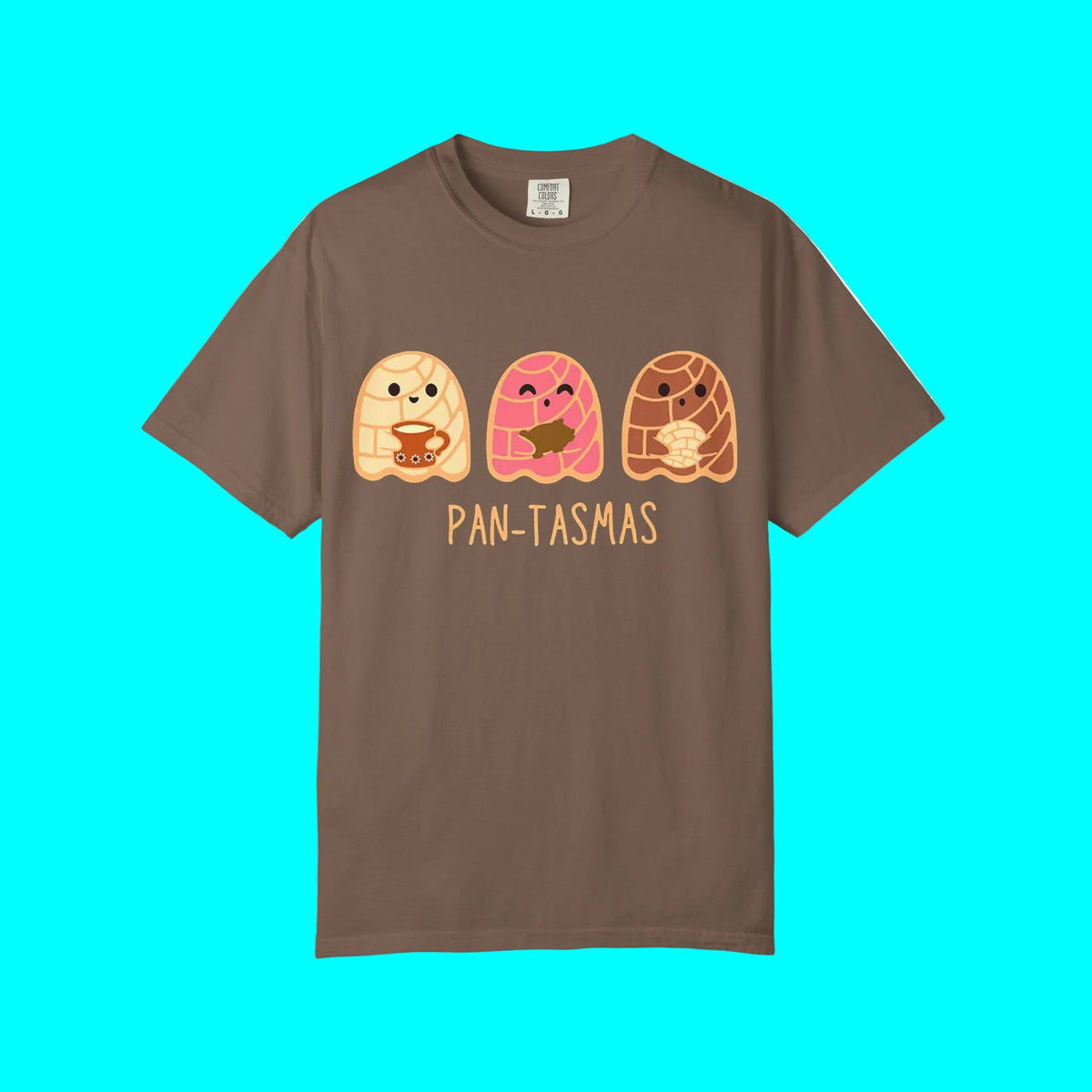 Pantasmas Ghost Pan Dulce Conchas T-shirt | Halloween, Boo Scary Spooky Horror Costume Latino | Unisex - 3 Colors