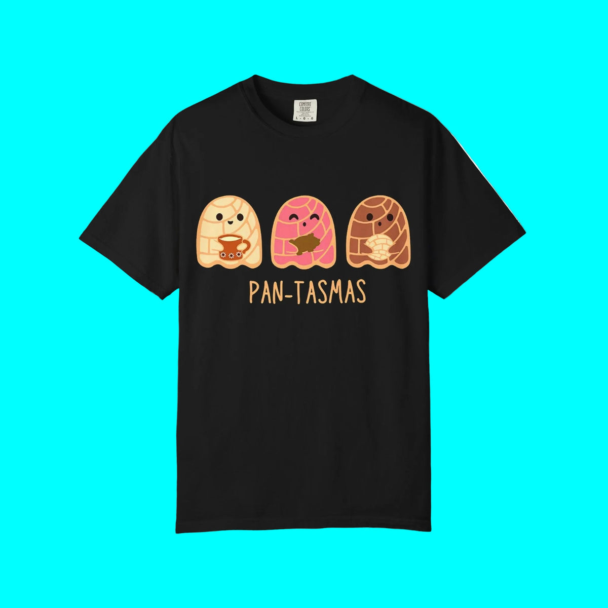 Pantasmas Ghost Pan Dulce Conchas T-shirt | Halloween, Boo Scary Spooky Horror Costume Latino | Unisex - 3 Colors