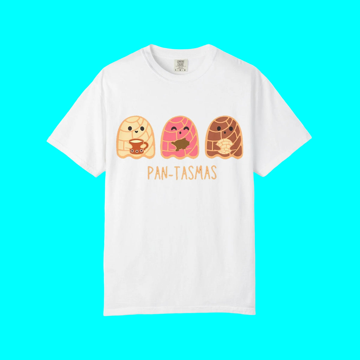 Pantasmas Ghost Pan Dulce Conchas T-shirt | Halloween, Boo Scary Spooky Horror Costume Latino | Unisex - 3 Colors