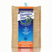 Plantation Blue 100 Percent Jamaica Blue Mountain Coffee, Dark Roast Whole Beans, 8 oz