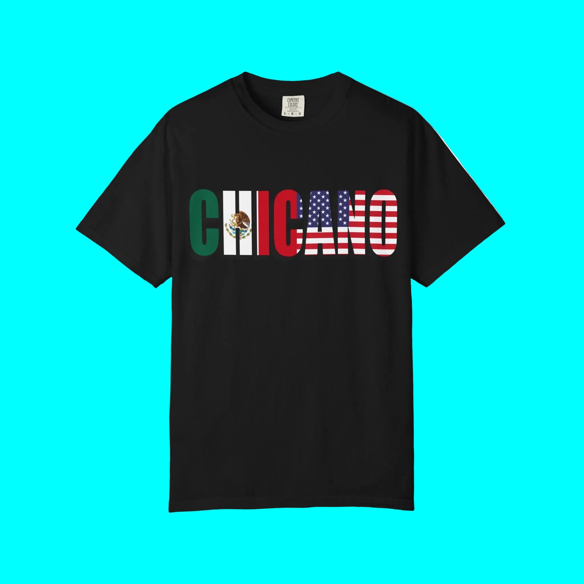 CHICANO Mexico + USA Flag T-shirt | 4th Of July | Funny Viral Latino Tees | Unisex - 3 Colors