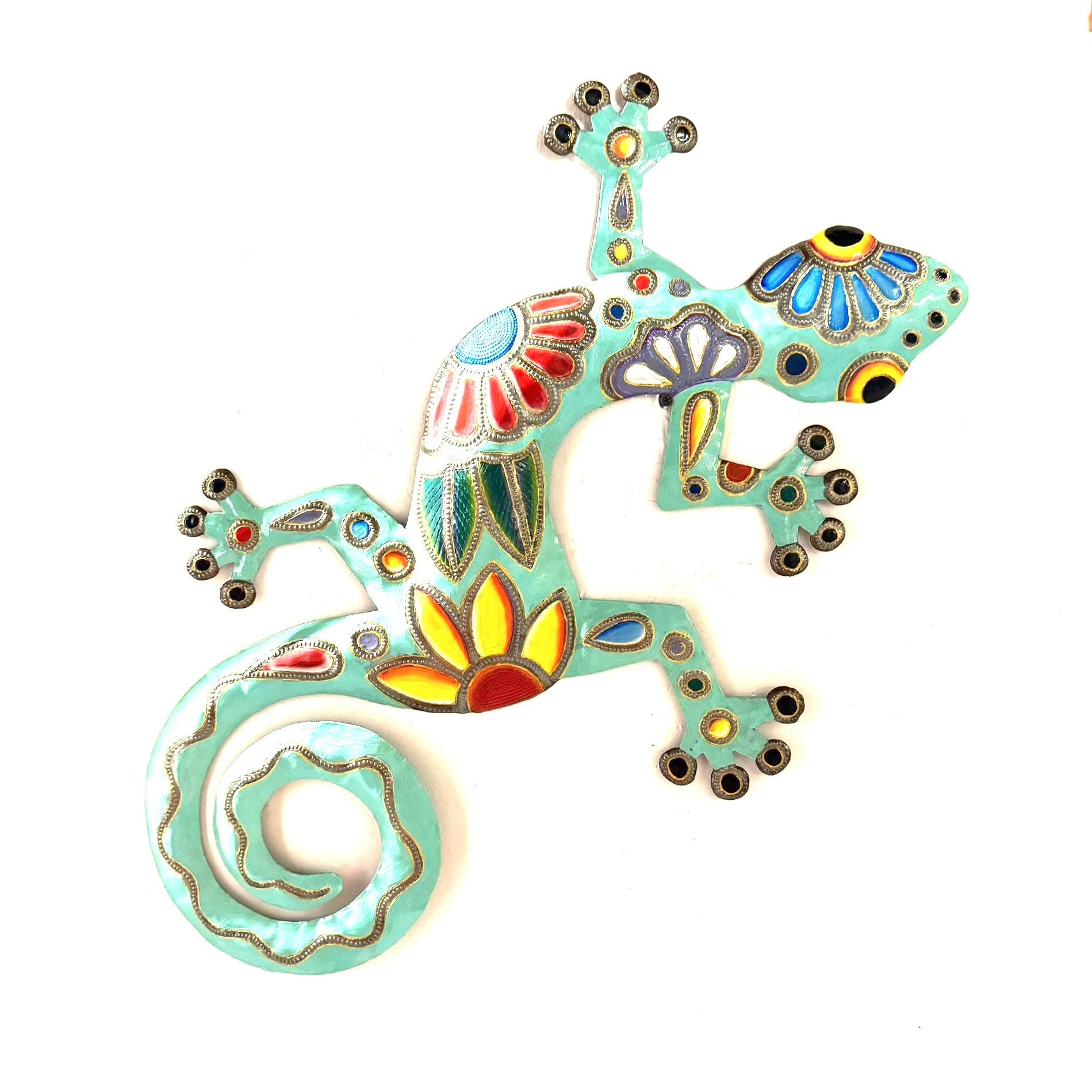 Painted Gecko- Turquoise