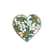 Blue Flower Heart