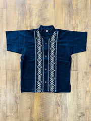 Boys Guayabera Maya Navy