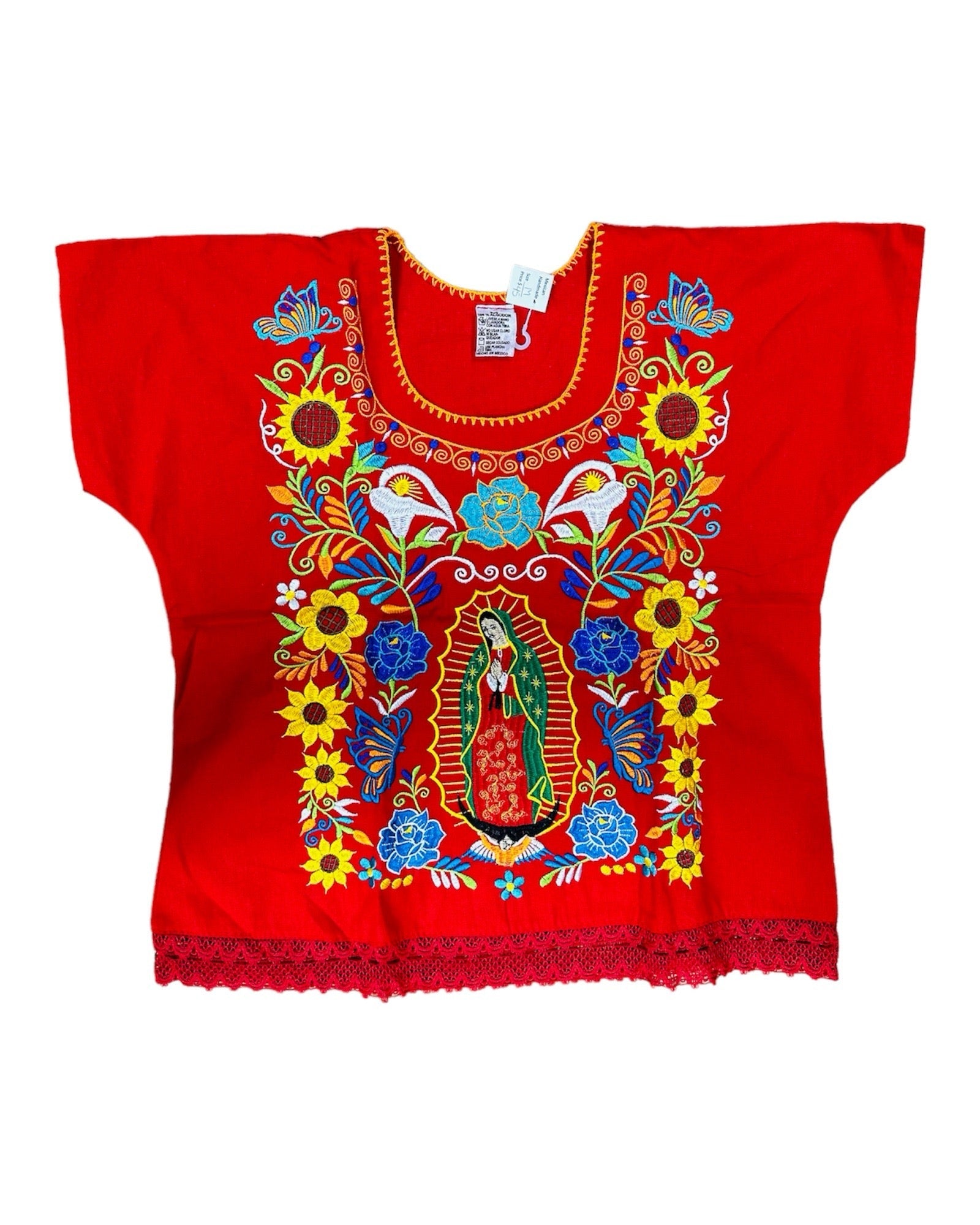 Guadalupe with Sunflowers Top