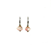 Cereal Box Bead Earrings- Pink Hues