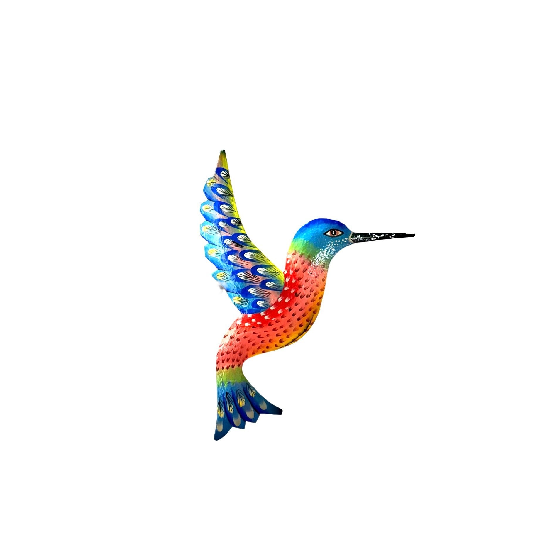 Small Pink and Blue Hummingbird