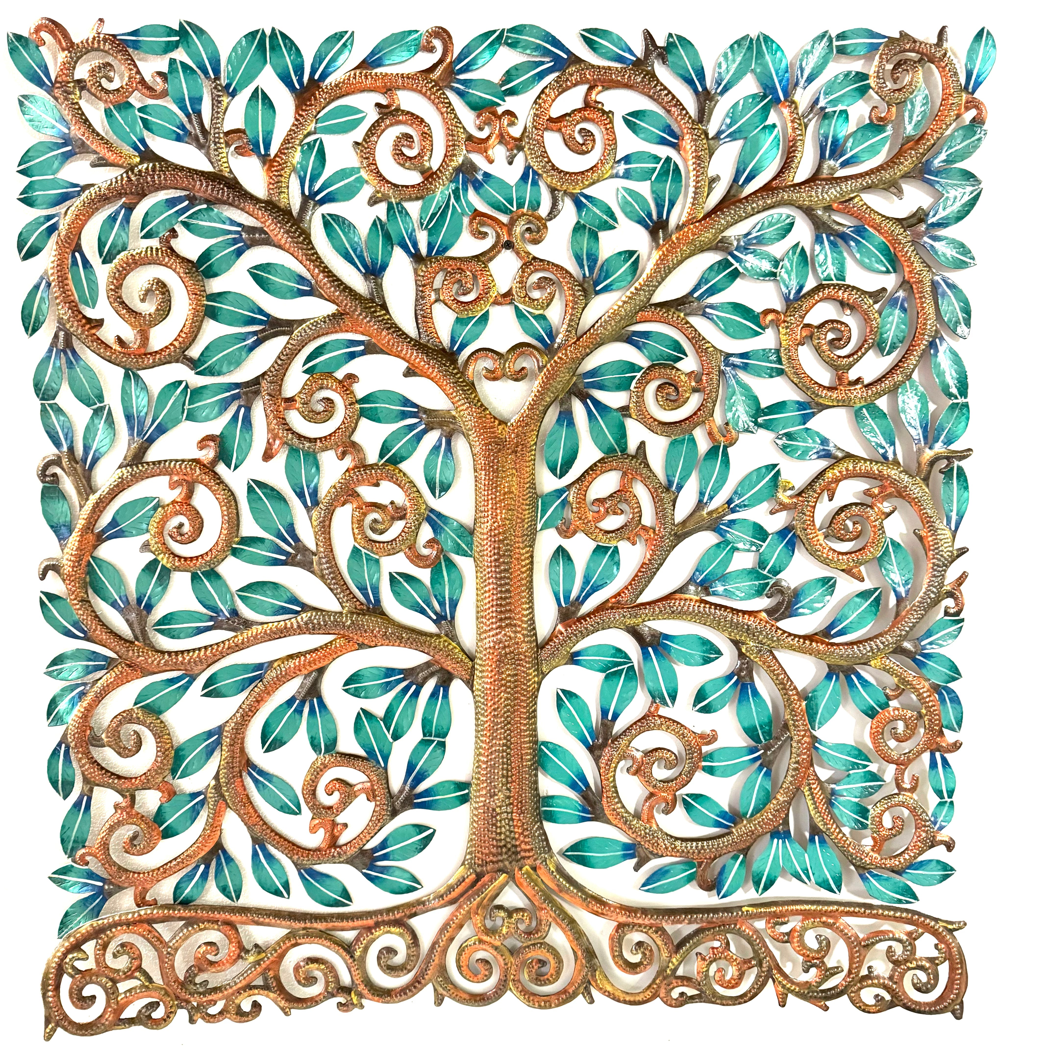 Jumbo Square Turquoise Tree