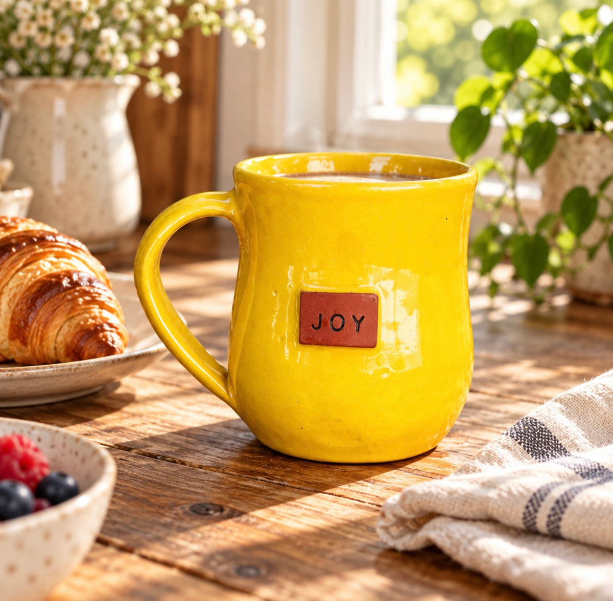 Joy Mug- Yellow