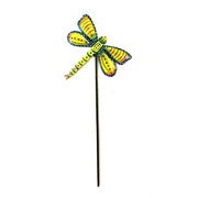 Yellow Dragonfly Garden Stake