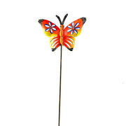 Red and Orange Butterfly Garden Stake