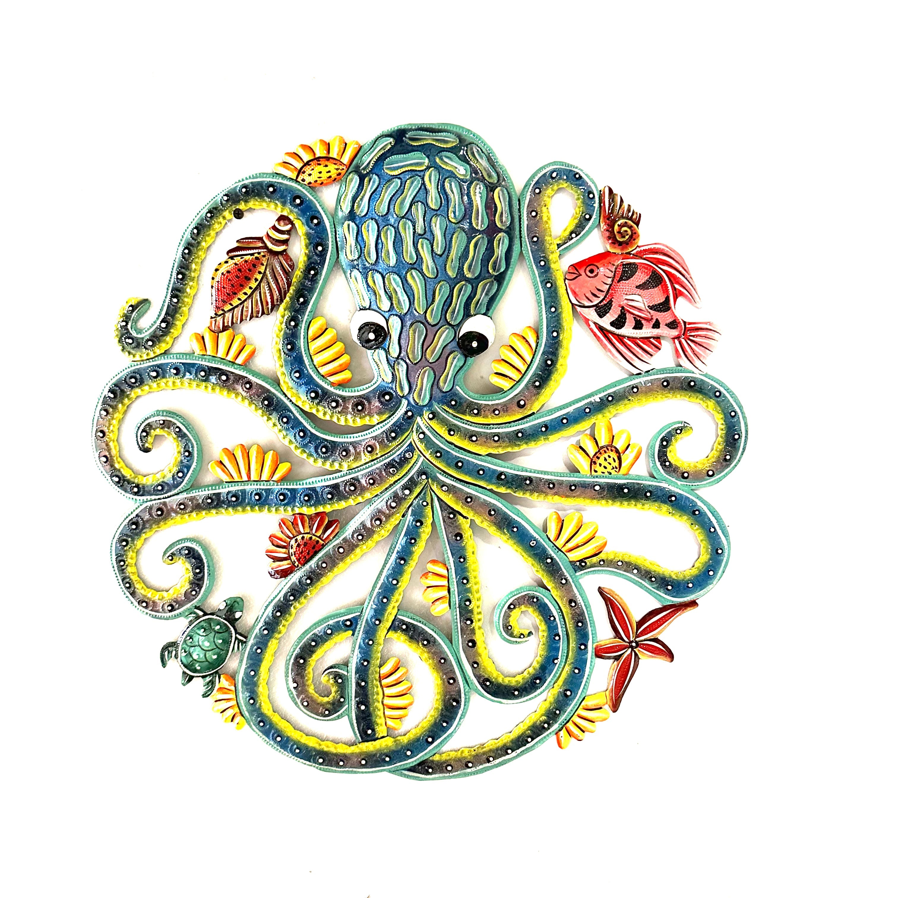 Purple Blue Octopus