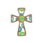Painted Floral Cross