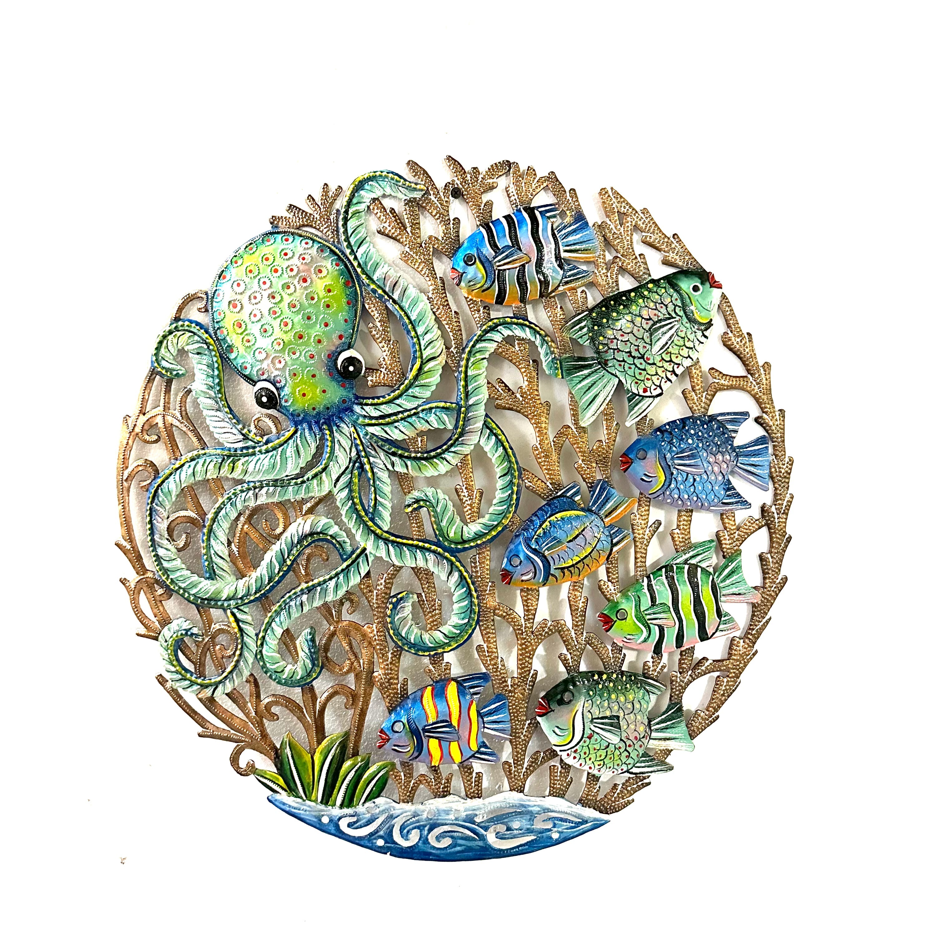 Antelus Octopus- Blue/Green Fish