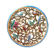 Blue and Bronze Birds in Tree