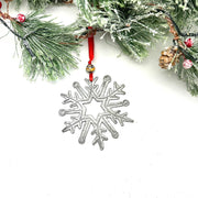 Rustic Metal Snowflake Ornament