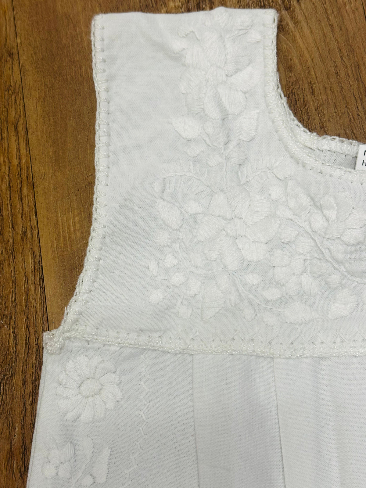 Mexican Dress for Girls White on White