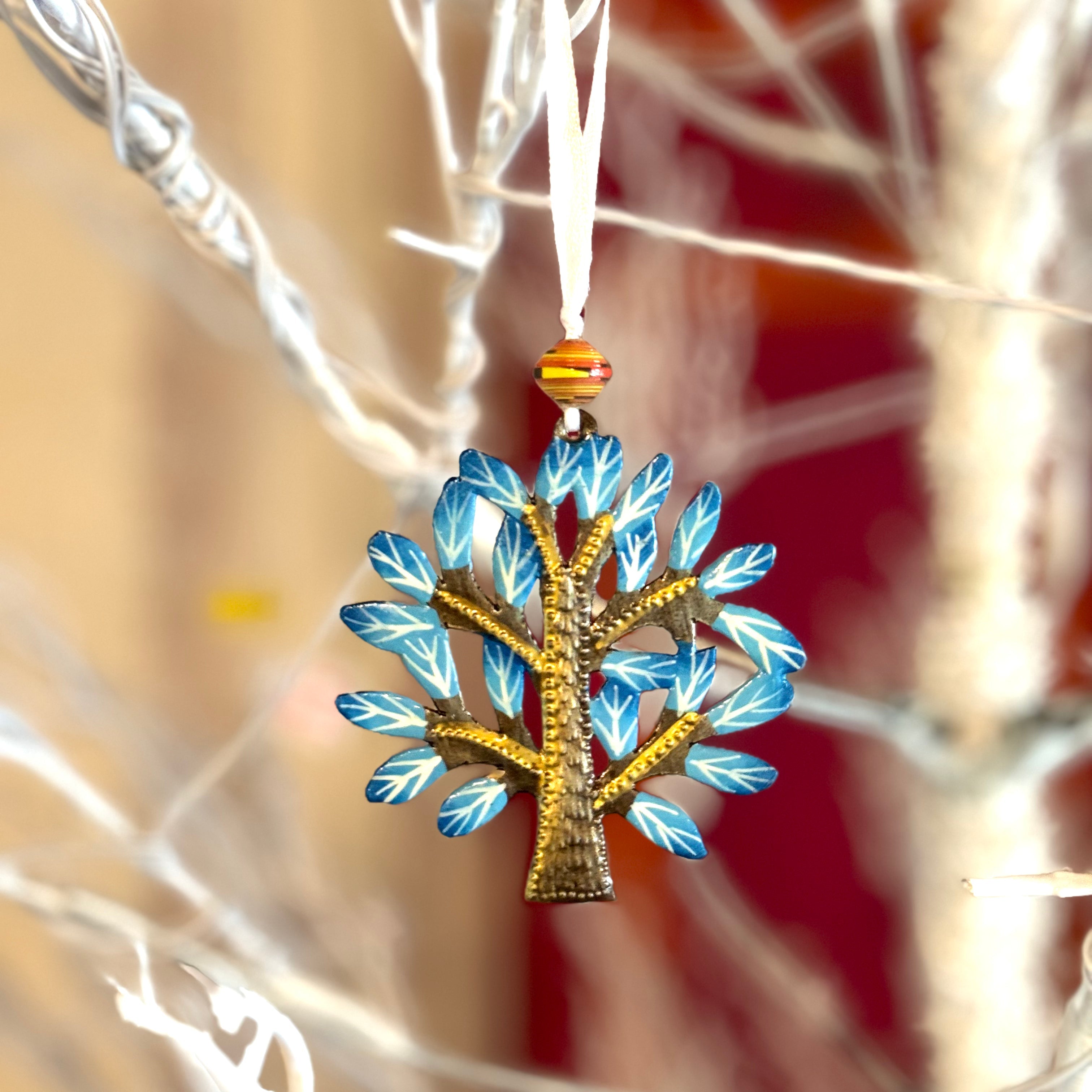 Tree of Life Tree Ornament- Blue