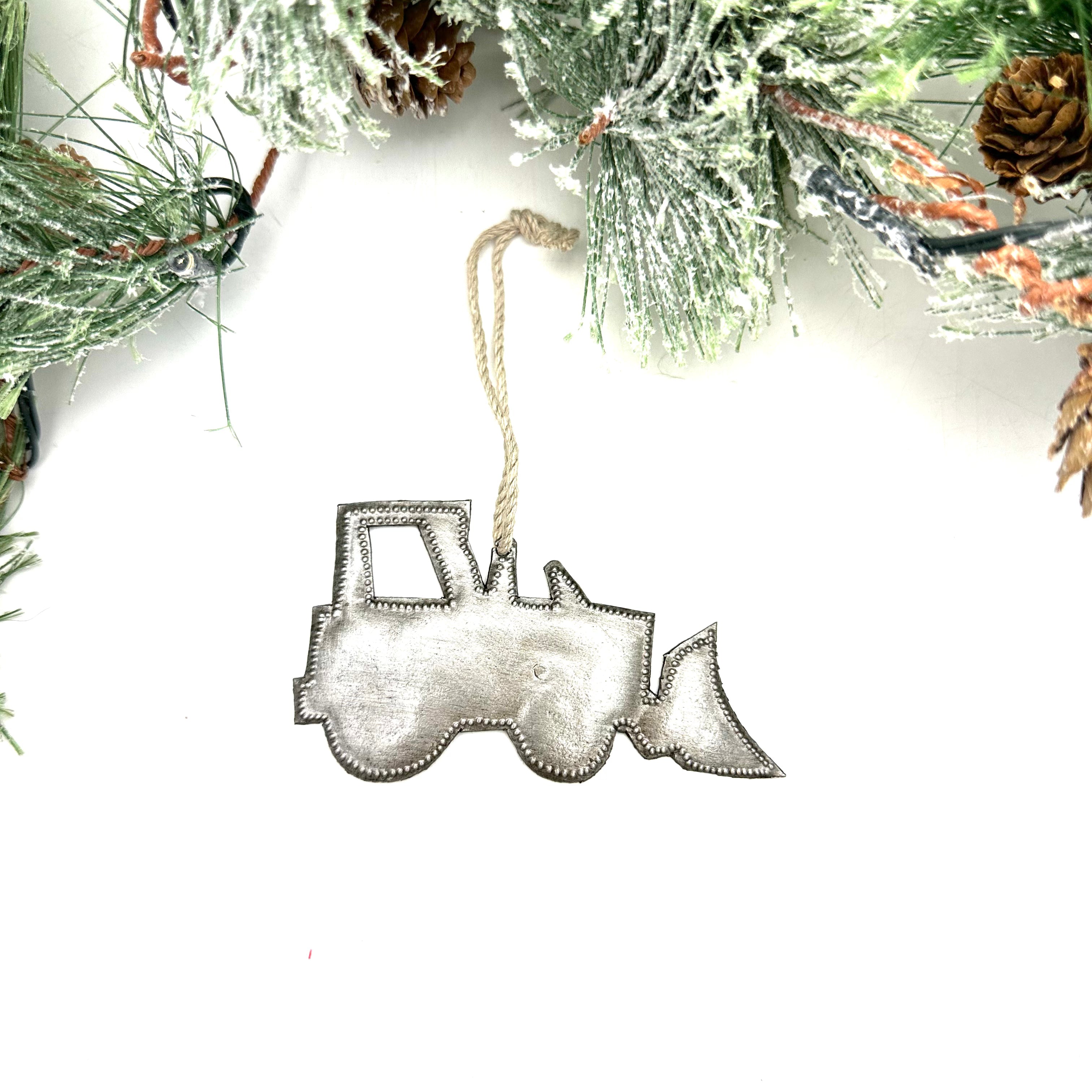 Tractor with Scoop Ornament