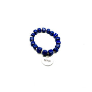 Ceramic Charm Bracelet - Peace