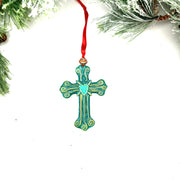 Green Cross Ornament