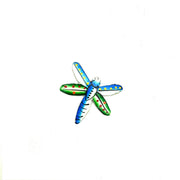 Painted Steel Drum Dragonfly Magnet