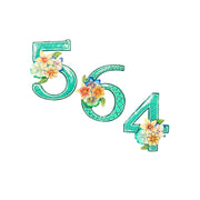 Painted Individual Numbers