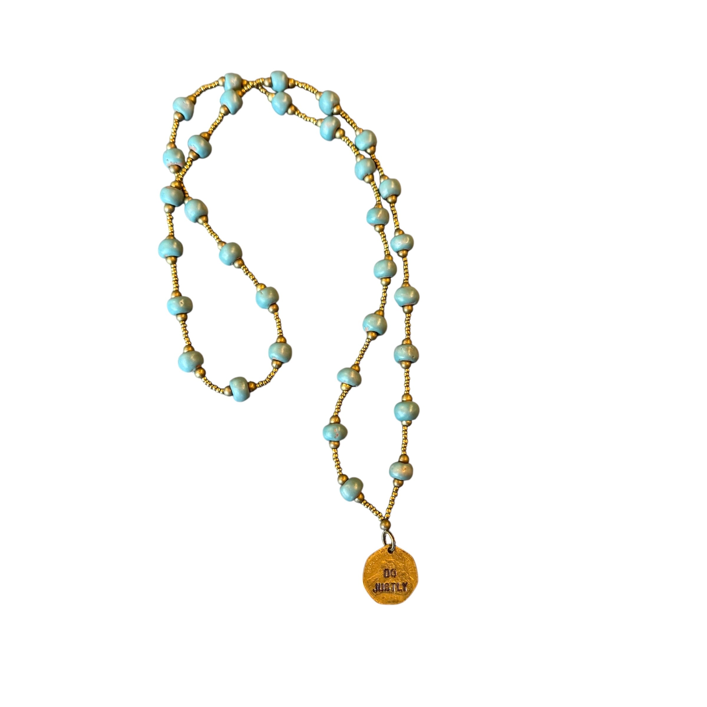 Do Justly Coin Necklace