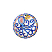 Little Round Octopus- Cobalt Blue