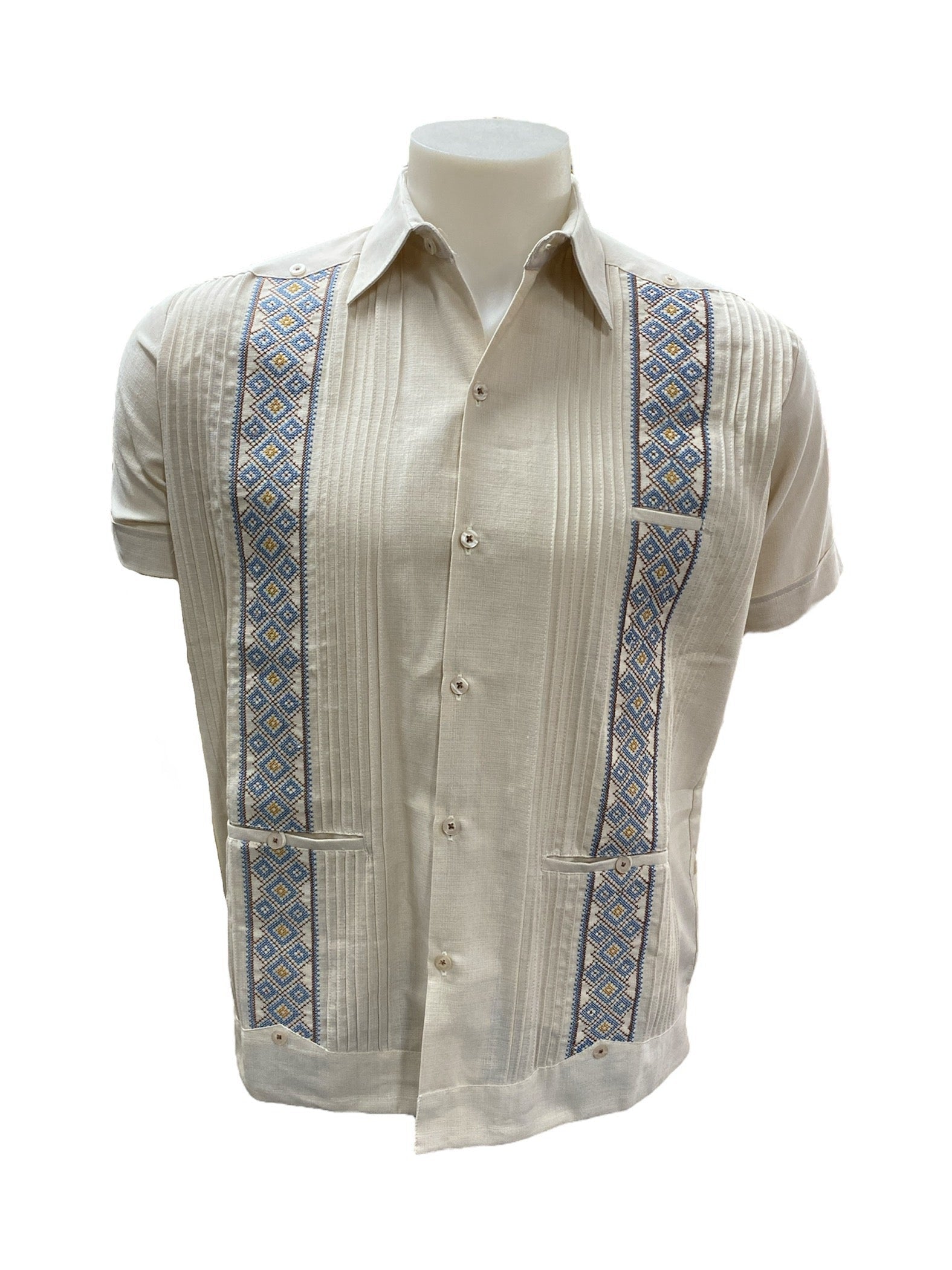 Men’s Linen Guayabera Ivory