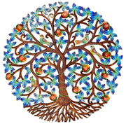 Jumbo Blue Tree Of Life - Birds And Flowers