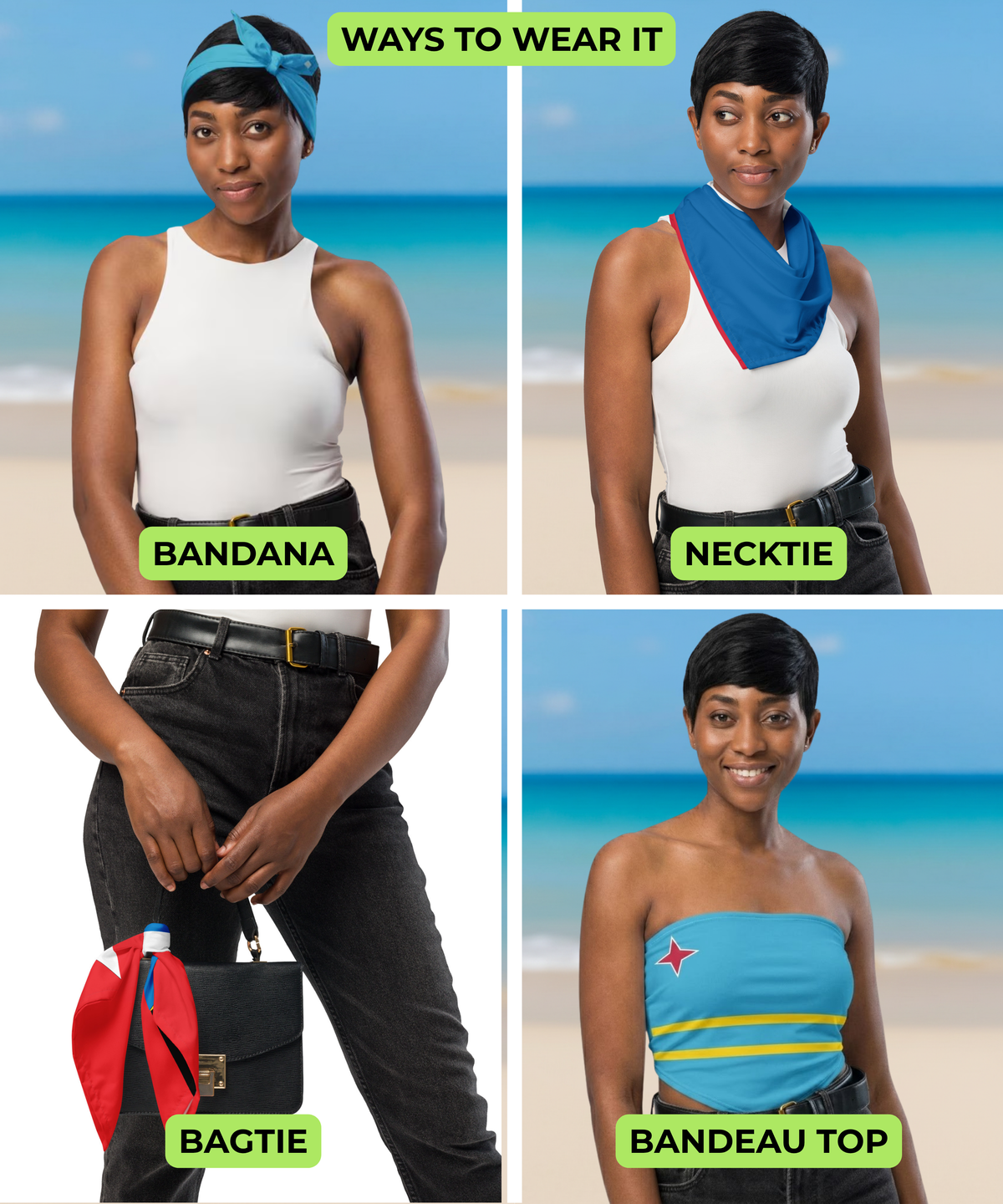 Bahamas Flag Bandana