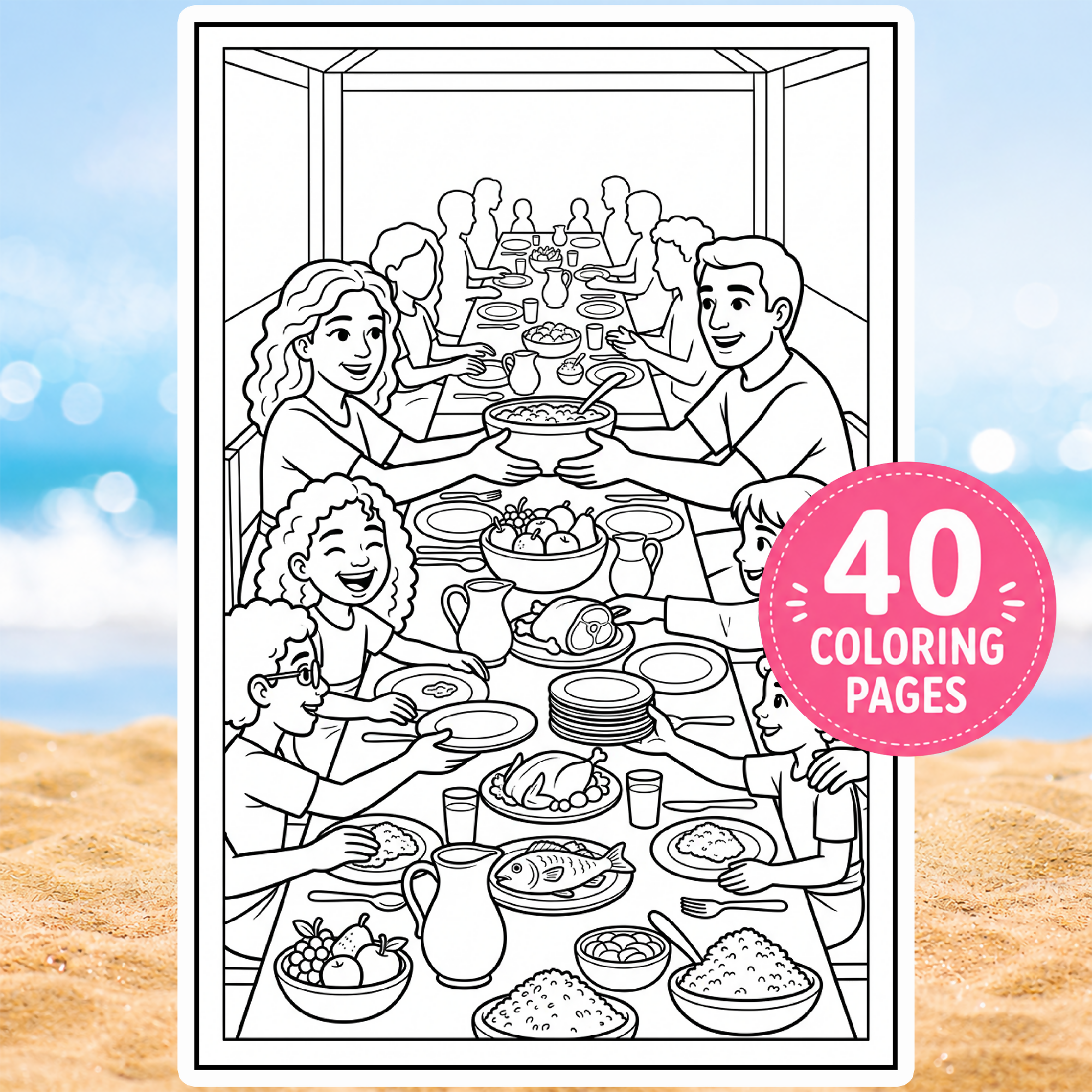 Meles Adventures in Tonga - 40 Printable Coloring Pages
