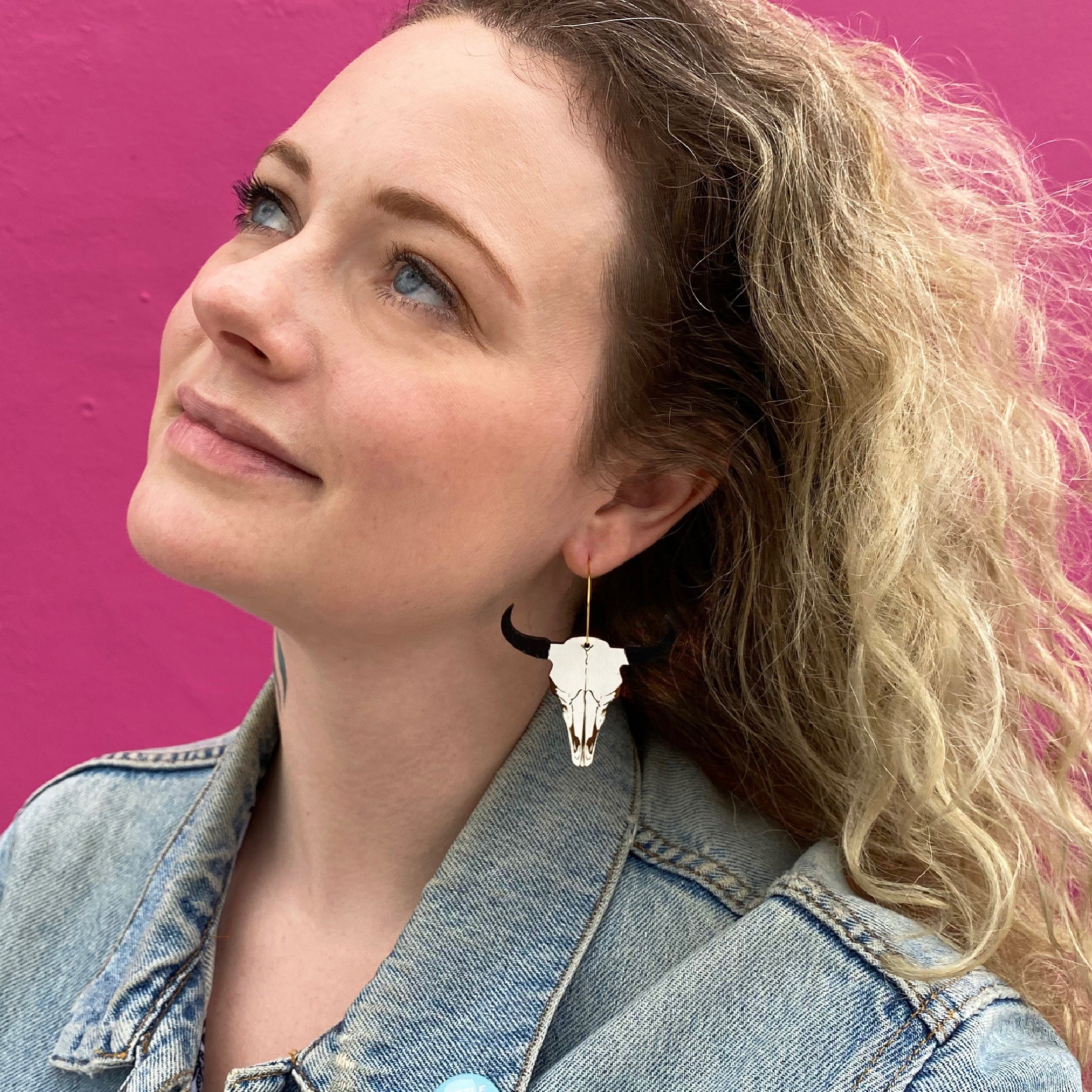 Bison Skull Hoops