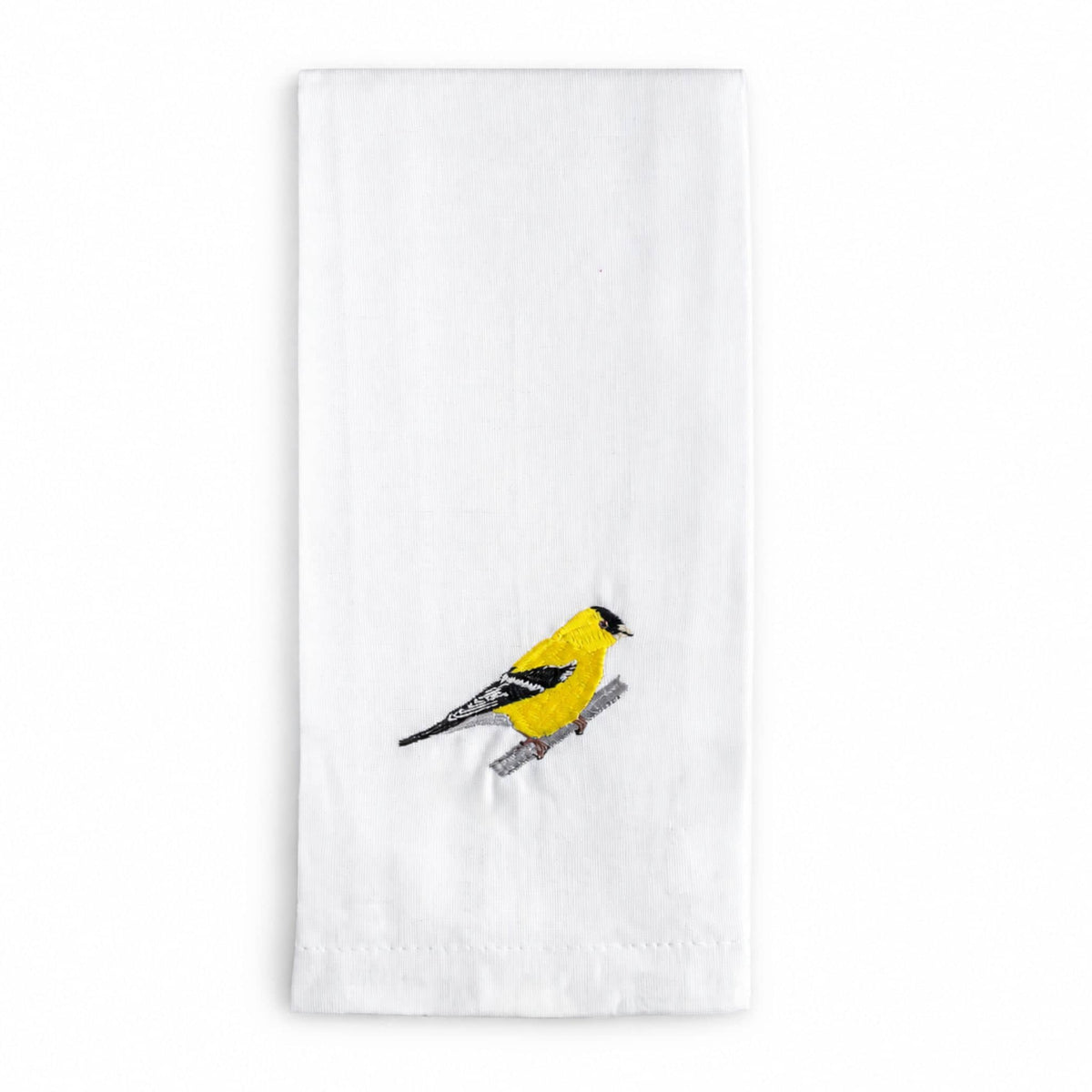 100% Cotton Tea Towels with Bird Embroidery - Kitchen Towels