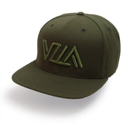 VZLA Army Green Flat Bill Snapback Hat