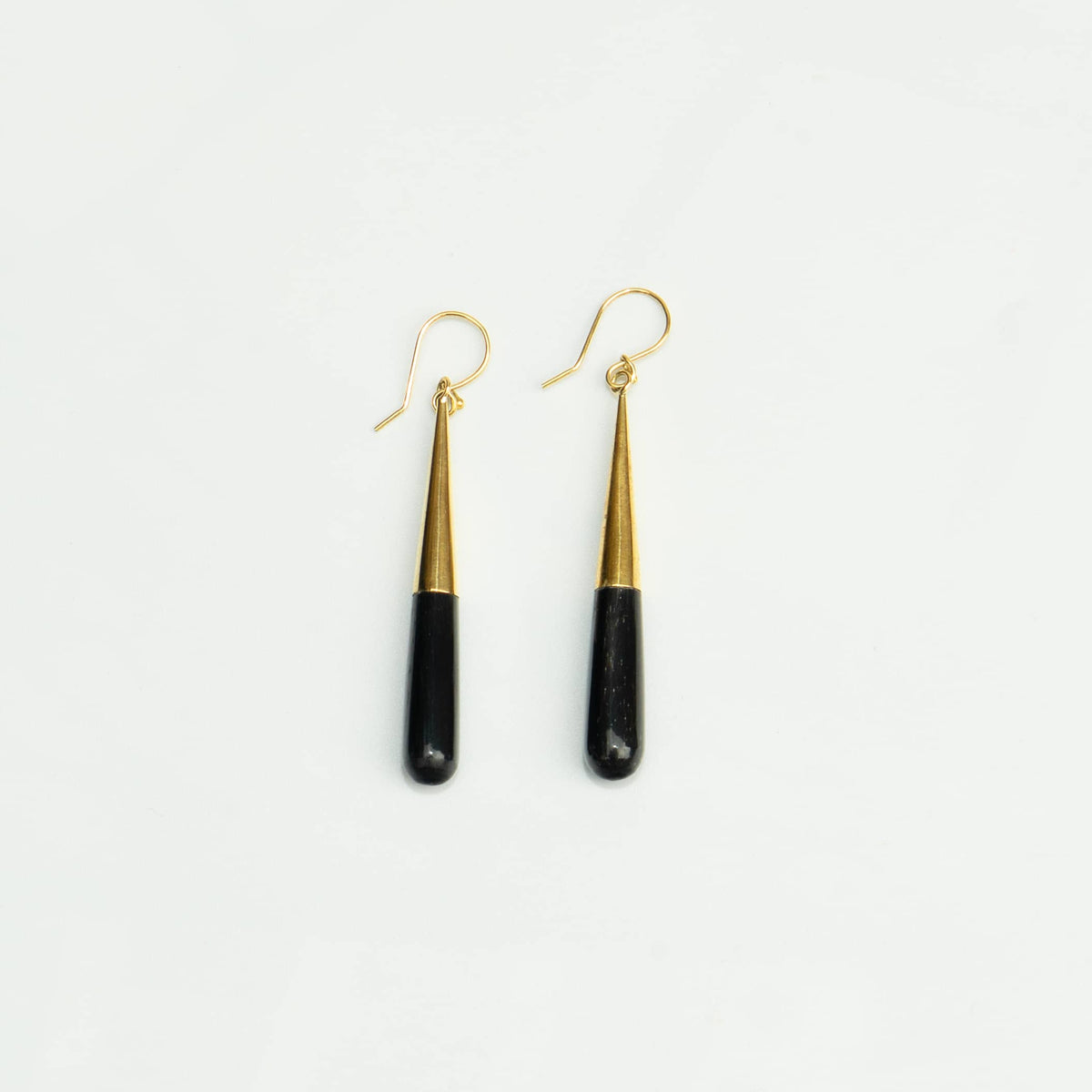 Guru Dangle Teardrop Horn Earrings