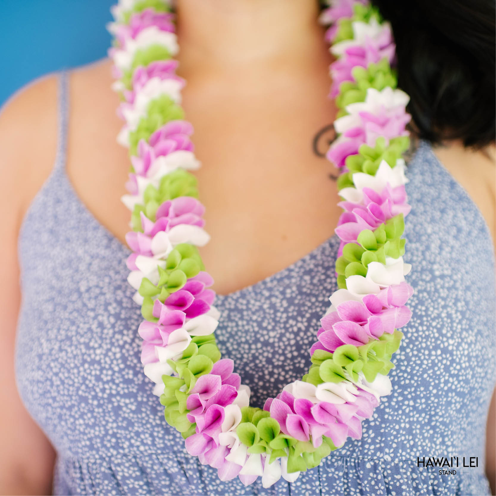 Spiral Orchid Lei (Multi-Color) (Color Varies)