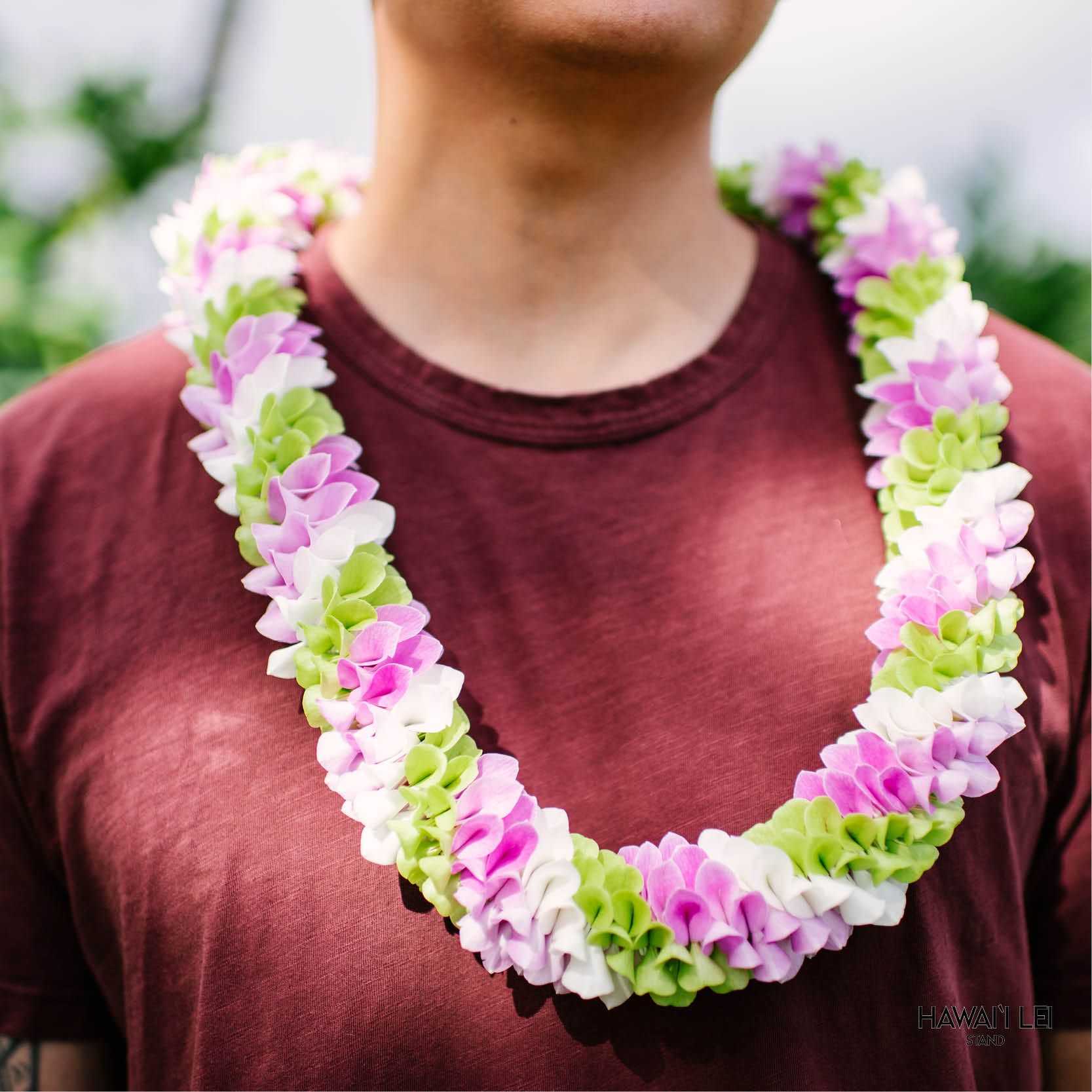 Spiral Orchid Lei (Multi-Color) (Color Varies)