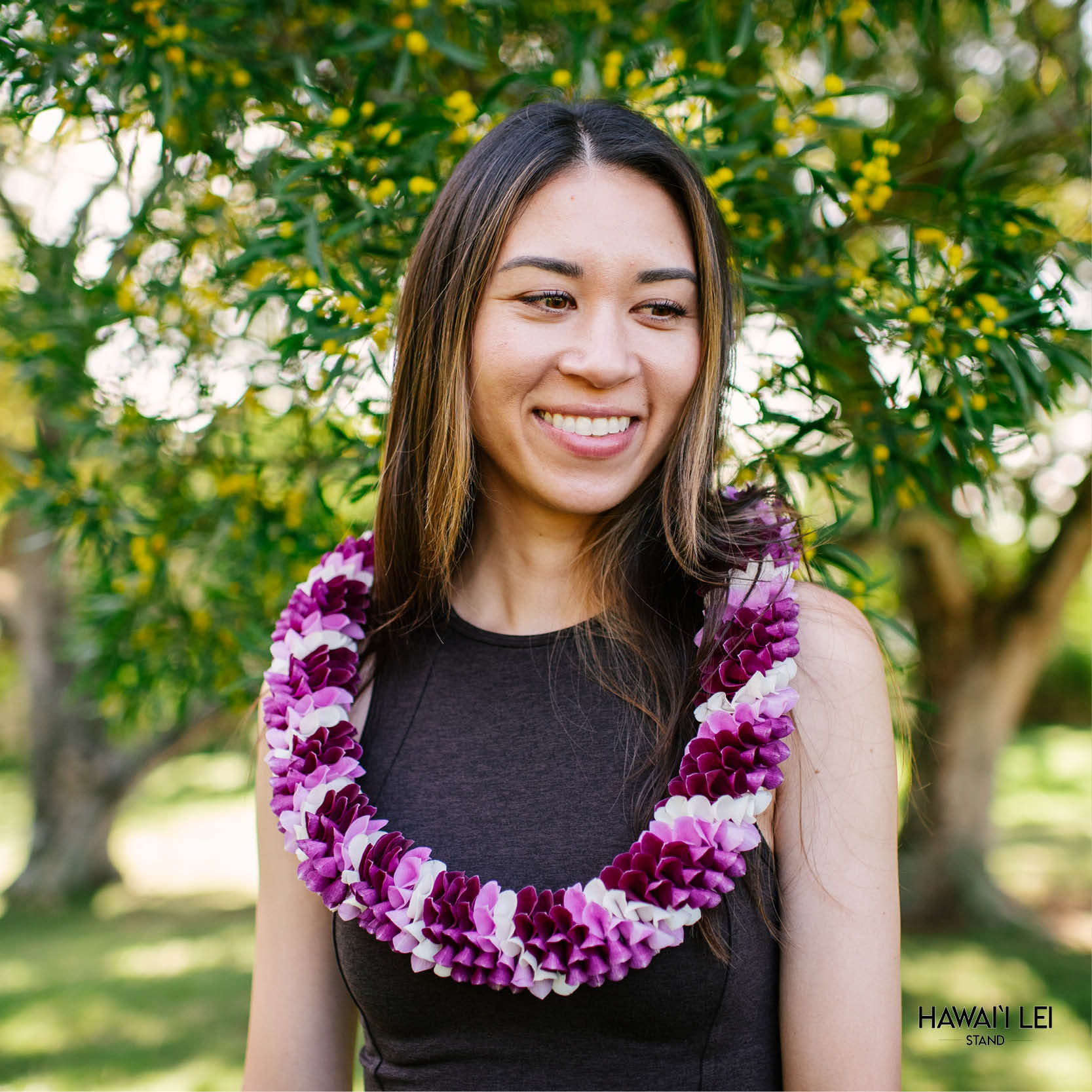 Spiral Orchid Lei (Fusion) (Pattern Varies)
