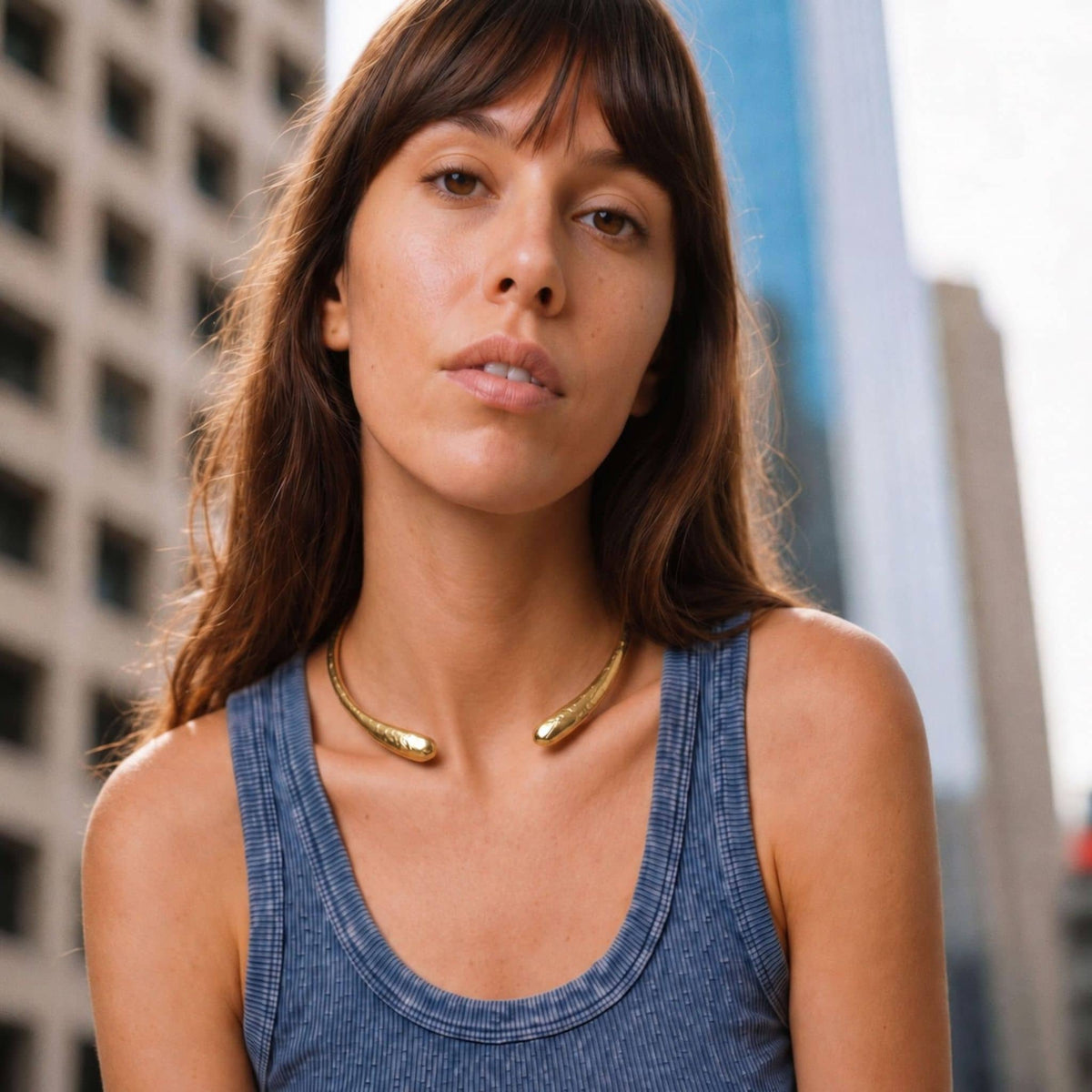 Sana Hammered Adjustable Cuff Choker