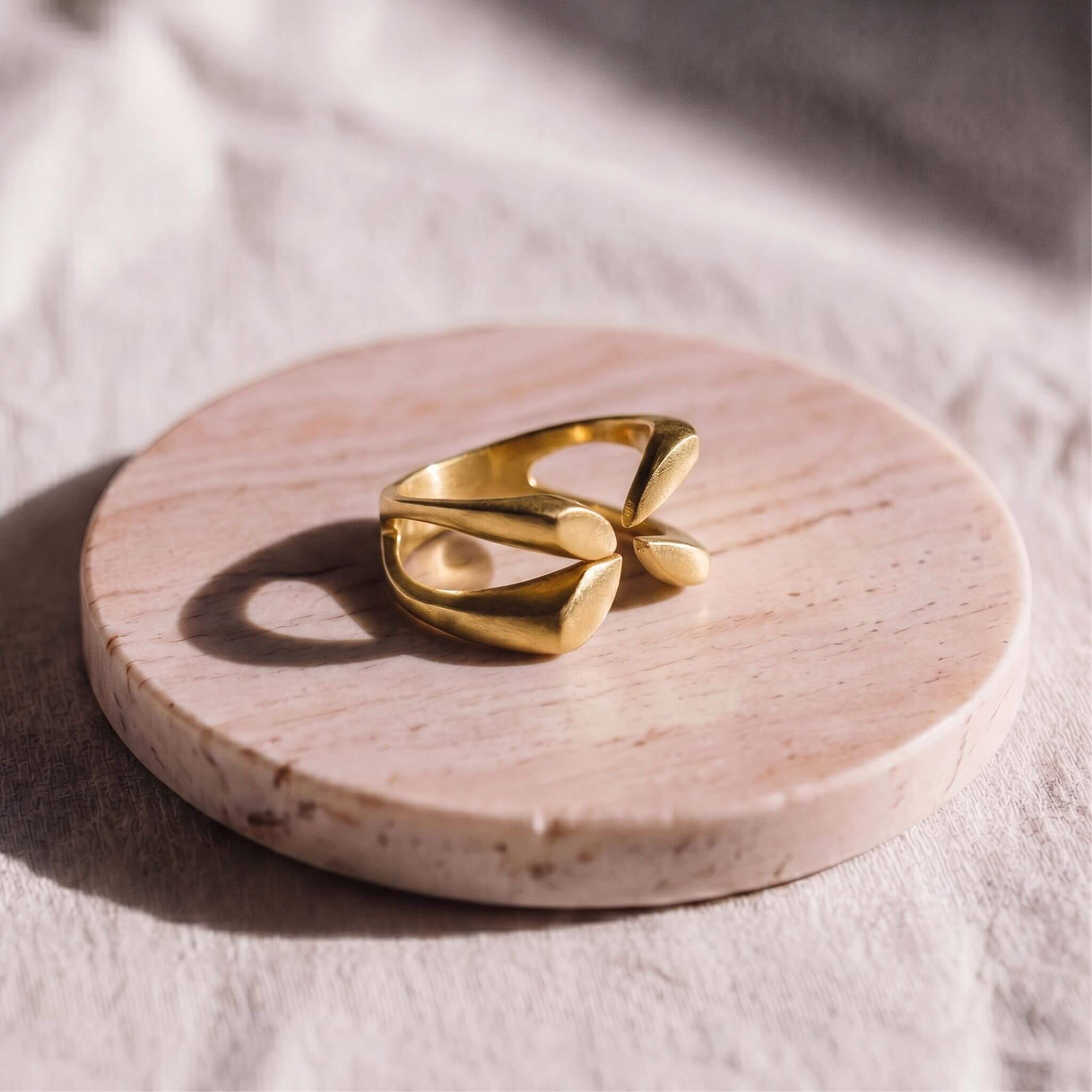 Meli Asymmetrical Wrap-Rround Adjustable Ring