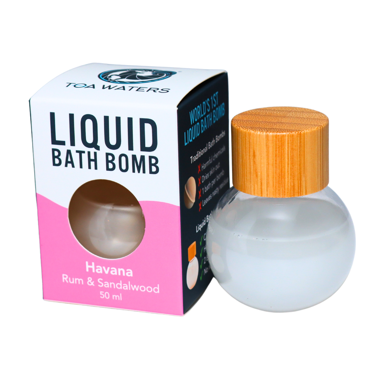 Havana Liquid Bath Bomb - Rum and Sandalwood