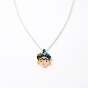 Frida Kahlo Seed Bead Necklace - Mexico