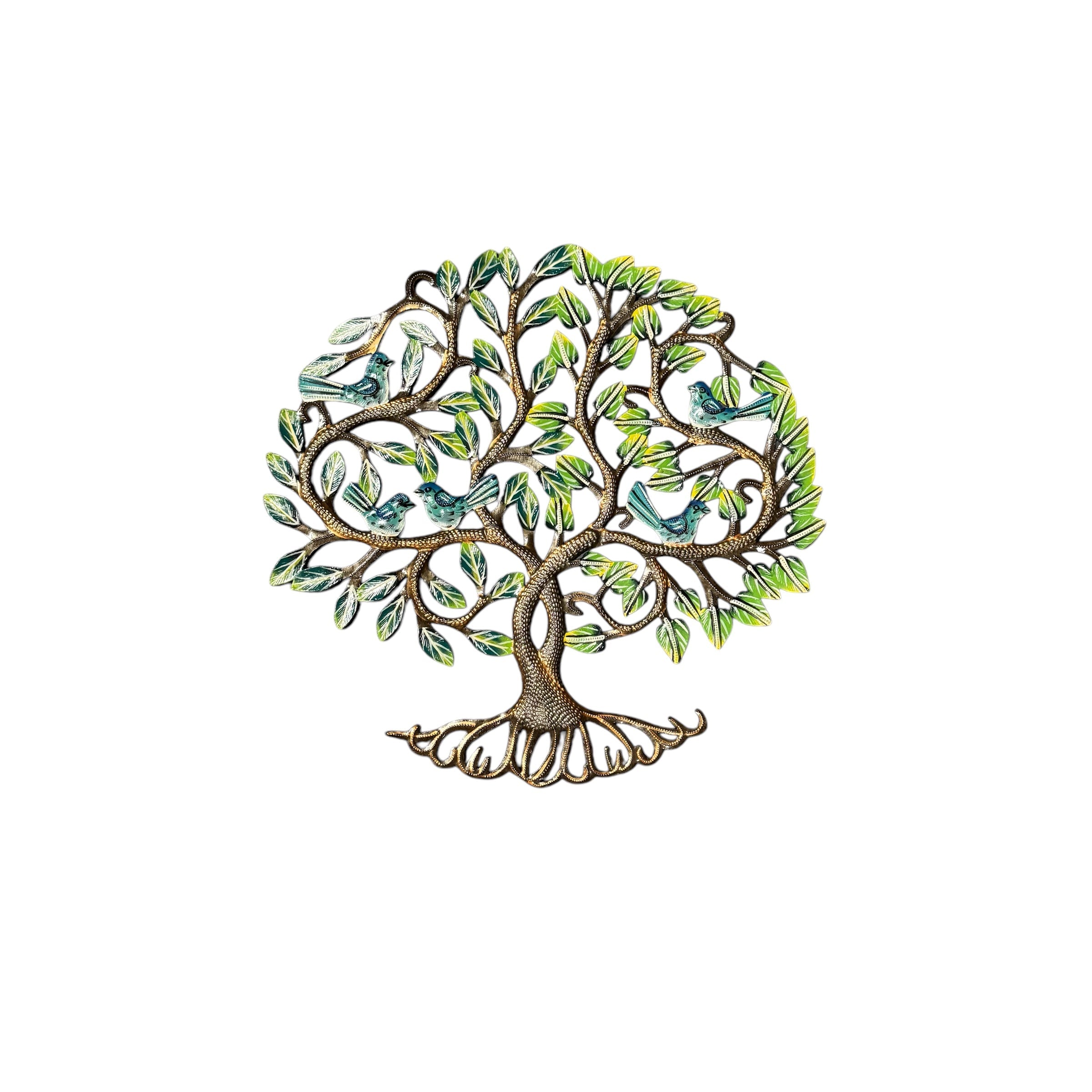 Medium Sweet Blue Birds Tree of Life