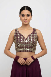 Mirror work blouse